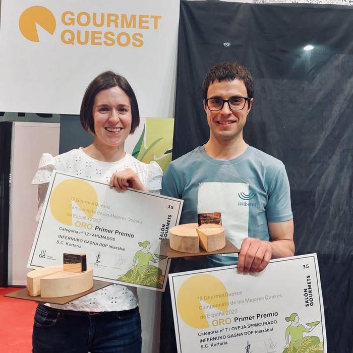 Gourmet lehiaketan urrezko bi domina eskuratu ditu Kortariko gasnategiak