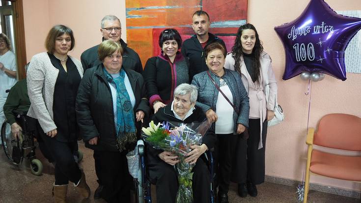 Iruritako Maria Gamiok ehun urte bete ditu martxoaren 16an
