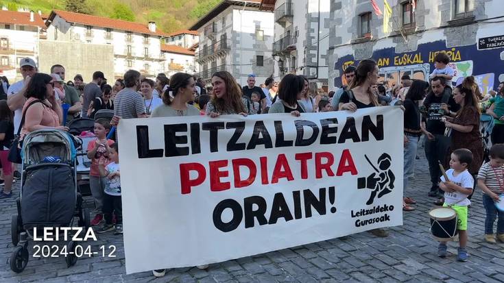 Leitzaldean pediatria eskatzeko elkarretaratzea Leitzan