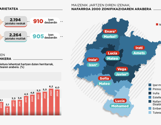 Enara eta Markel dira 2024an sortutako haurren artean maizen agertzen diren izenak gure inguruan