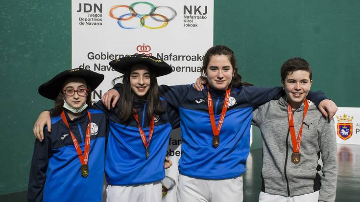 Lesakako Amaiur eta Ainitze Martinezek irabazi dute Nafarroako Kirol Jokoetako infantil mailako finala