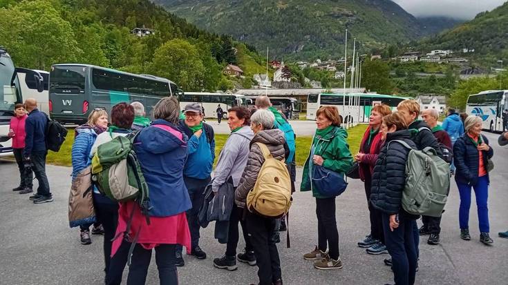 Arkupeak elkarteko 167 bazkide Norvegiako Fiordoetan dabiltza