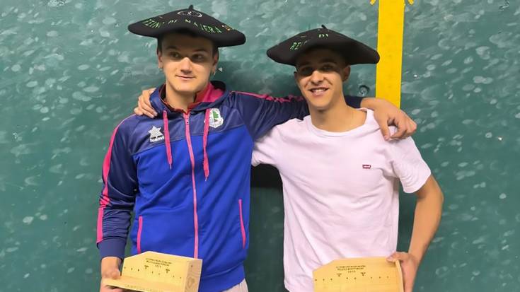 Iker Anzizar, Oihan Braña eta Erik Igoa txapeldun Naiarako pilota txapelketan