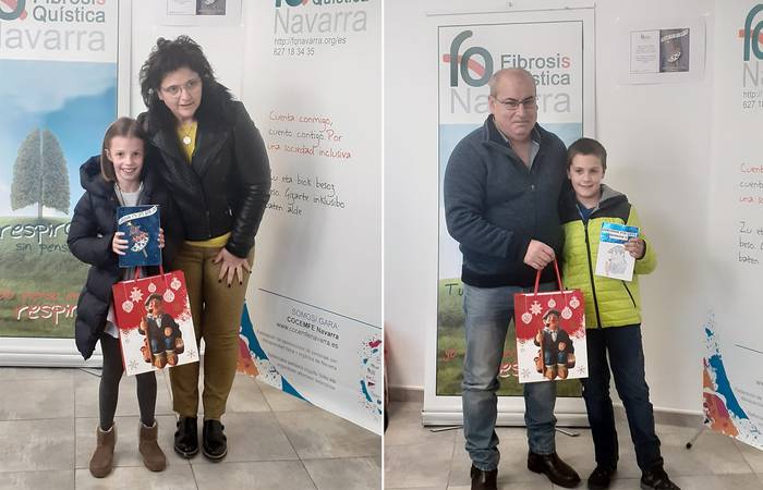Fibrosi kistikoaren aurkako elkarteko postal lehiaketan bi arraioztar sarituak