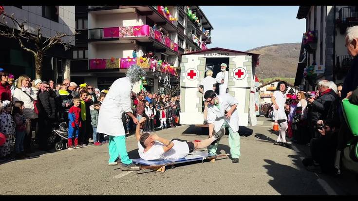 Irudimenak eta umore onak gainezka egin dute igandean Leitzan