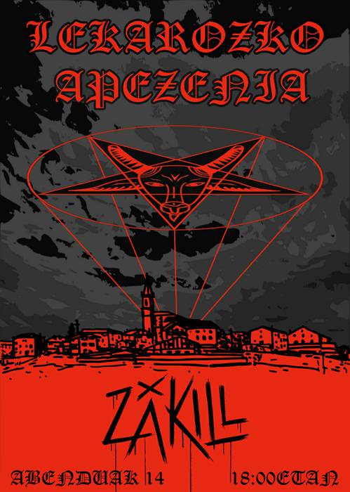 ZaKill taldearen kontzertua larunbatean Lekarozen