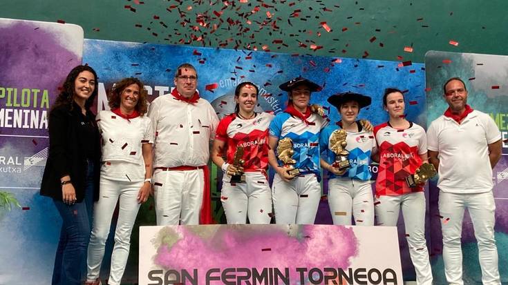 Sanferminetako torneoa irabazi du Goiuri Zabaleta pilotari leitzarrak