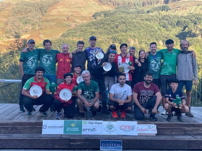 Baxi Basajauna taldeko Iñaki Gonzalez Euskal Herriko disko golf txapeldun suertatu da Igantzin