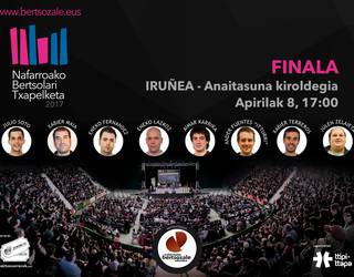 Nafarroako Bertsolari Txapelketako finalera joan nahi duzu?