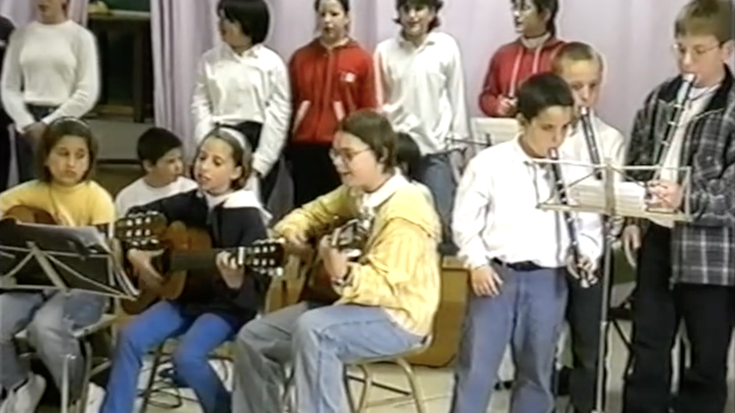 Doneztebeko eta Lesakako musika eskolako ikasleen kontzertua 1999an