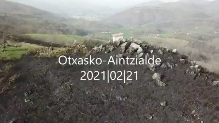 Sutearen ondotik Arizkungo bazterrak nola gelditu diren erakutsi du Albaro Soulek bideo eder batean