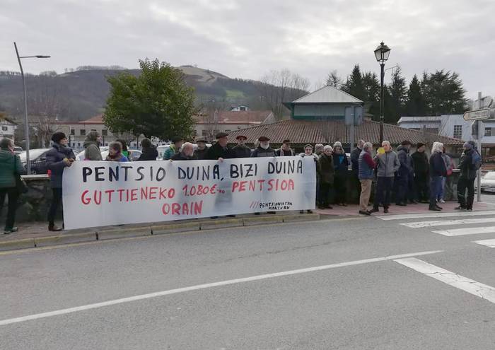 Baztan-Bidasoko pentsionistak martxan elkarteak elkarretaratzea eginen du urriaren 19an Lesakan