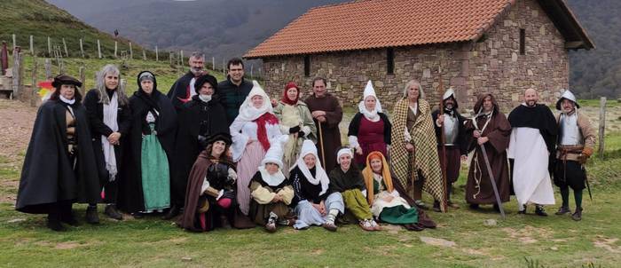 1609ko neguan Zugarramurditik Logroñorako bidea nola egin zuten irudikatzeko grabazioa egin dute Belaten
