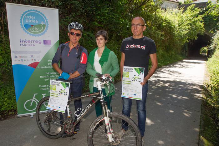Sunbillan eta Bidasoko Bide Berdean izanen da Ederbidea mugaz gaindiko proiektuaren lehen bizikleta martxa