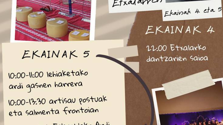 Irune Elizagoienekin egon gara, Etxalarko XXIX. Gasna feriaren harira