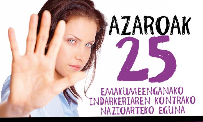 Emakumeenganako Indarkeriaren kontrako Nazioarteko Egunaren harira hainbat ekitaldi Bortzirietan ere
