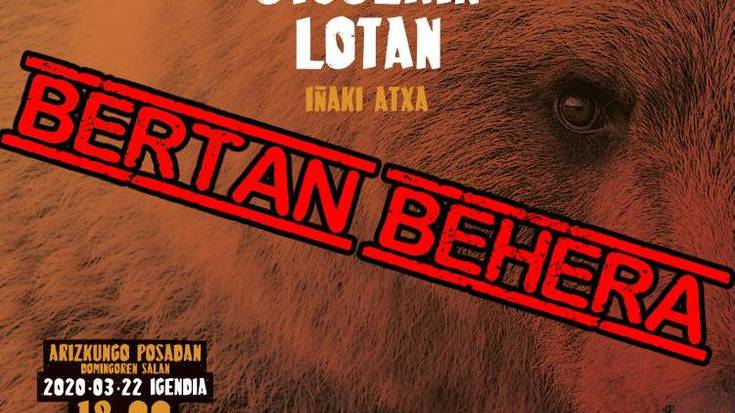 'Hartz eta otsoekin lotan' dokumentala ez eskaintzea erabaki du Arizkun Rockek
