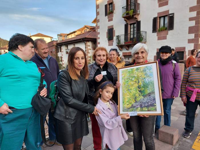 Xauli elkarteak Milagros Estebanen margolan bat zozketatu du