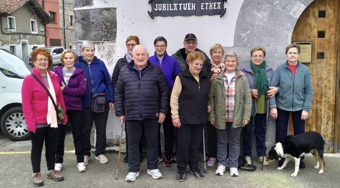 Goizueta 65+ taldekoek Ibilaldi Osasuntsua eginen dute ostiralean