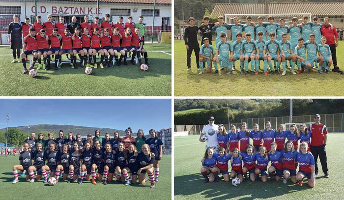 Baztan eta Aurrerako mutil jubenilek eta Aurrera eta Gure Txokoako neska kadete- infantilek futbol derbiak jokatuko dituzte