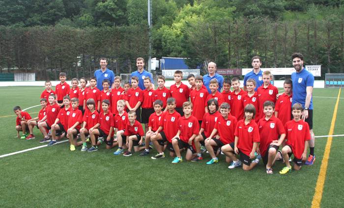 Erriberako Futbol Eskolaren Campusaren bigarren txanda ere lanean ari da Lesakan