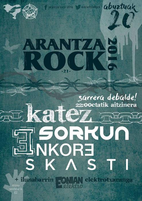 Leire Etxeberria iraizoztarraren kartelak iragarriko du aurtengo Arantza Rock