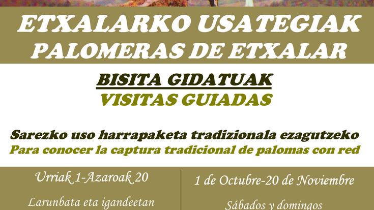 Etxalarko usategietan hasi dira bisita gidatuekin