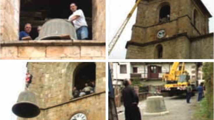 Berako elizako ezkila berria inauguratu zuten 2004ko San Jose egunean