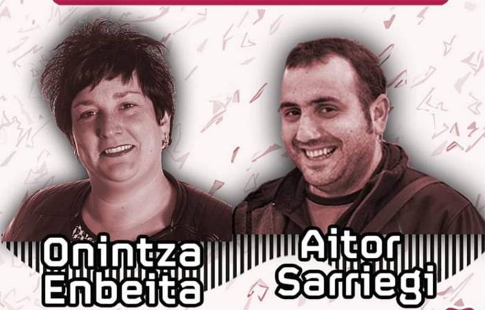 Onintza Enbeitak eta Aitor Sarriegik girotutako bertso afaria Amaiurren larunbatean