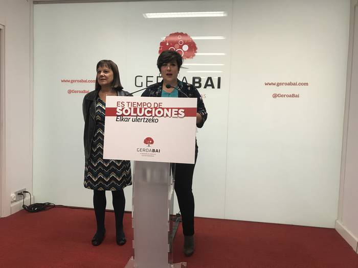 Geroa Baik ekitaldi politikoa egin du astearte ilunabarrean Elizondon