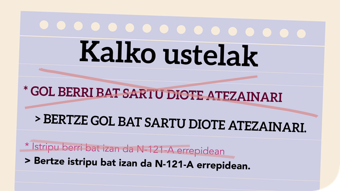 * Gol berri bat sartu diote atezainari  ala Bertze gol bat sartu diote atezainari?