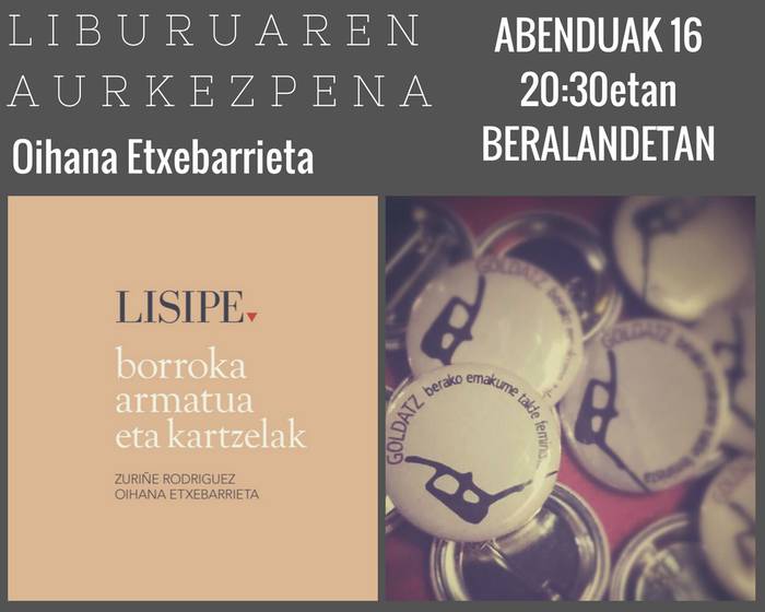 Borroka armatua eta kartzelak liburuaren aurkezpena Oihana Etxebarrietarekin