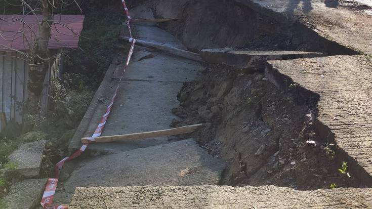 Euriteak Apezeneko bordara joateko bidea kaltetu du Sunbillan