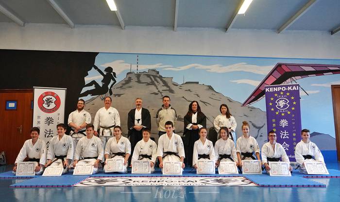 Kenpo kaiko gerriko beltza jaso dute hamaika gaztek Beran
