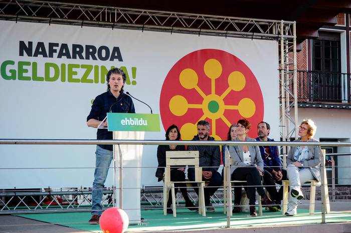 Hauteskundetako ekitaldi nagusia egin du Baztango EH Bilduk