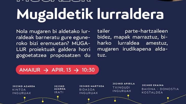 "Mugalur"  Mugaldetik lurraldera.