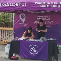 'Indarkeria matxistak besta guneetan' saioa Arantzan