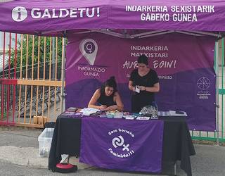 Ortzirale honetan hasita, 'Indarkeria matxistak besta guneetan' saioak eginen dituzte Bortzirietan herriz herri