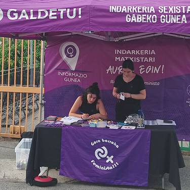 'Indarkeria matxistak besta guneetan' saioa Igantzin