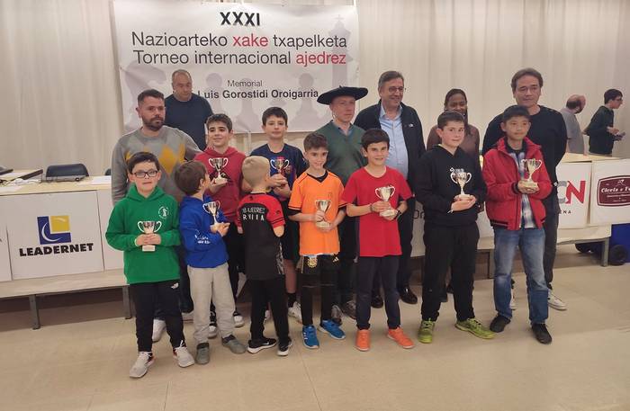 Konpetiziora bikain bueltatu da Julen Goia xake jokalari lesakarra