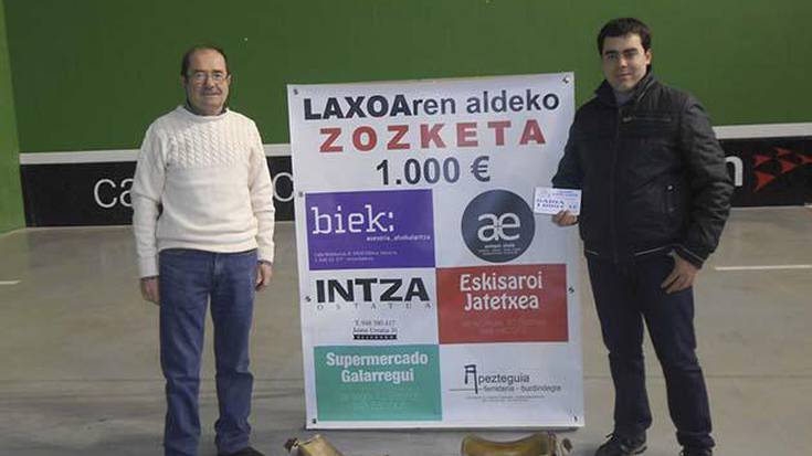 Laxoa Elkartearen mila euroak berriz ere Mikel Iparragirrerentzat 