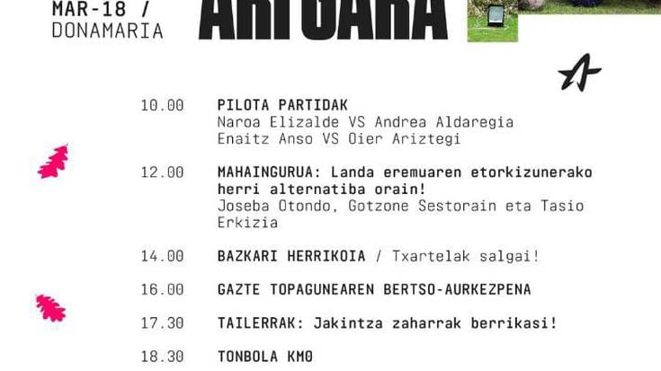 Baztan-Bidasotik ari gara leloarekin Ernaik antolaturiko jardunaldia Donamarian