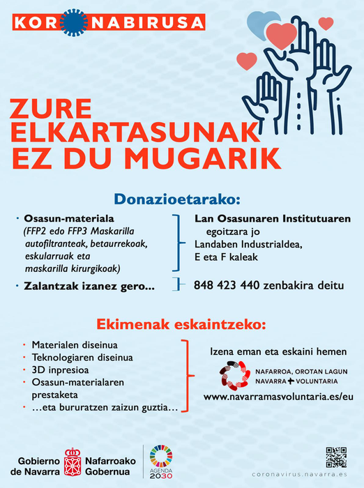 Zure elkartasunak ez du mugarik