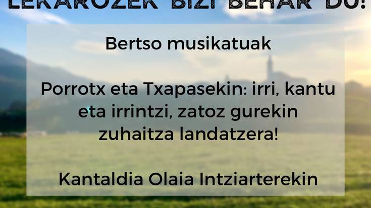 Lekarozek bizi behar du!