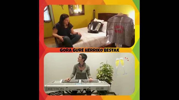 Herriko besten falta betetzeko kantatxo bat grabatu du Hauspolariek taldeak