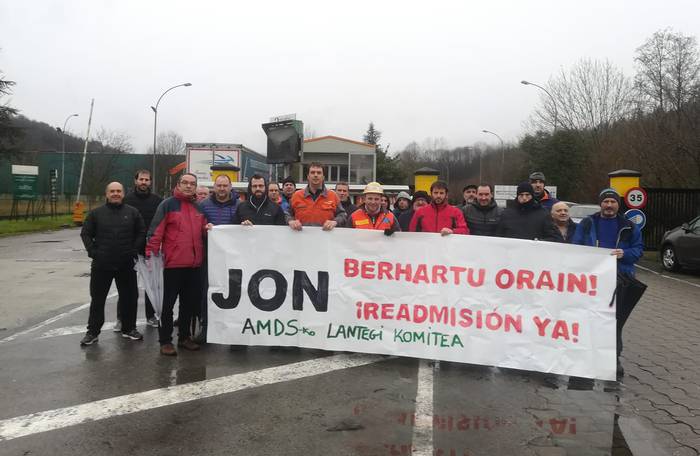 Jarraipen zabala izan du Legasako AMDS lantegiko lehen greba egunak