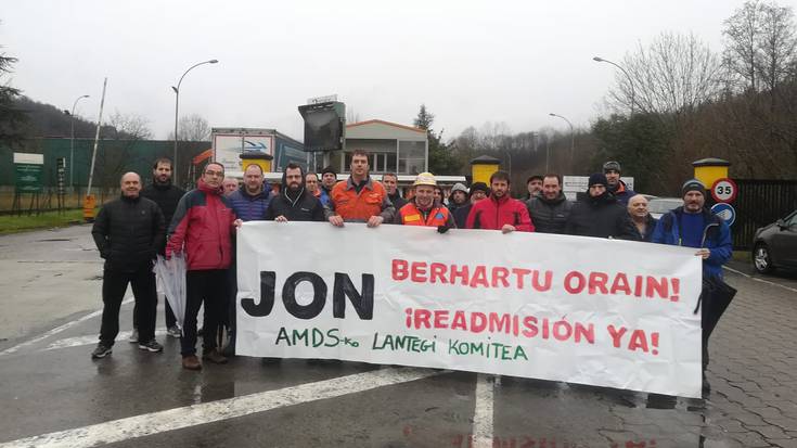 Jarraipen zabala izan du Legasako AMDS lantegiko lehen greba egunak
