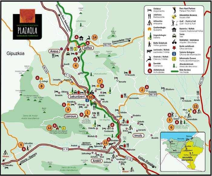Plazaola gozatzeko 14 bisita gidatu eta jarduera turistiko proposatu dituzte uda honetarako