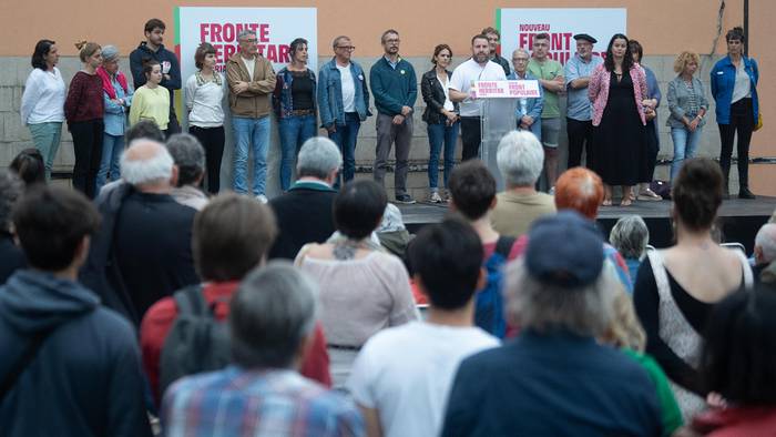 Lehen itzulian Saran ezkerreko aliantza nagusi eta Senperen guttigatik eskuin muturra