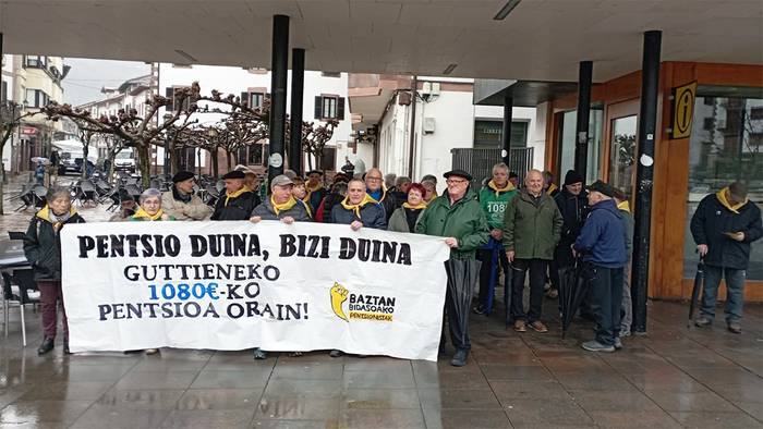 Sei urte hauetan lortutakoa gogoan, borrokan segituko dutela azpimarratu dute pentsiodunek Elizondon